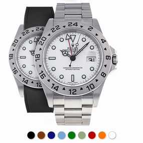 a??Rolex - R Strap Premium a?? Cordura pattern rubber watch band for Explorer II 40mm (16570) & Oyster bracelet Luxury watch bands Limited edition watch bands