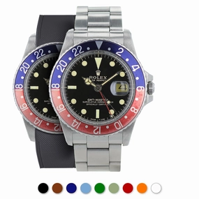 a??Rolex - R Strap Premium a?? Cordura pattern rubber watch band for GMT Master & Oyster bracelet Luxury watch bands Limited edition watch bands