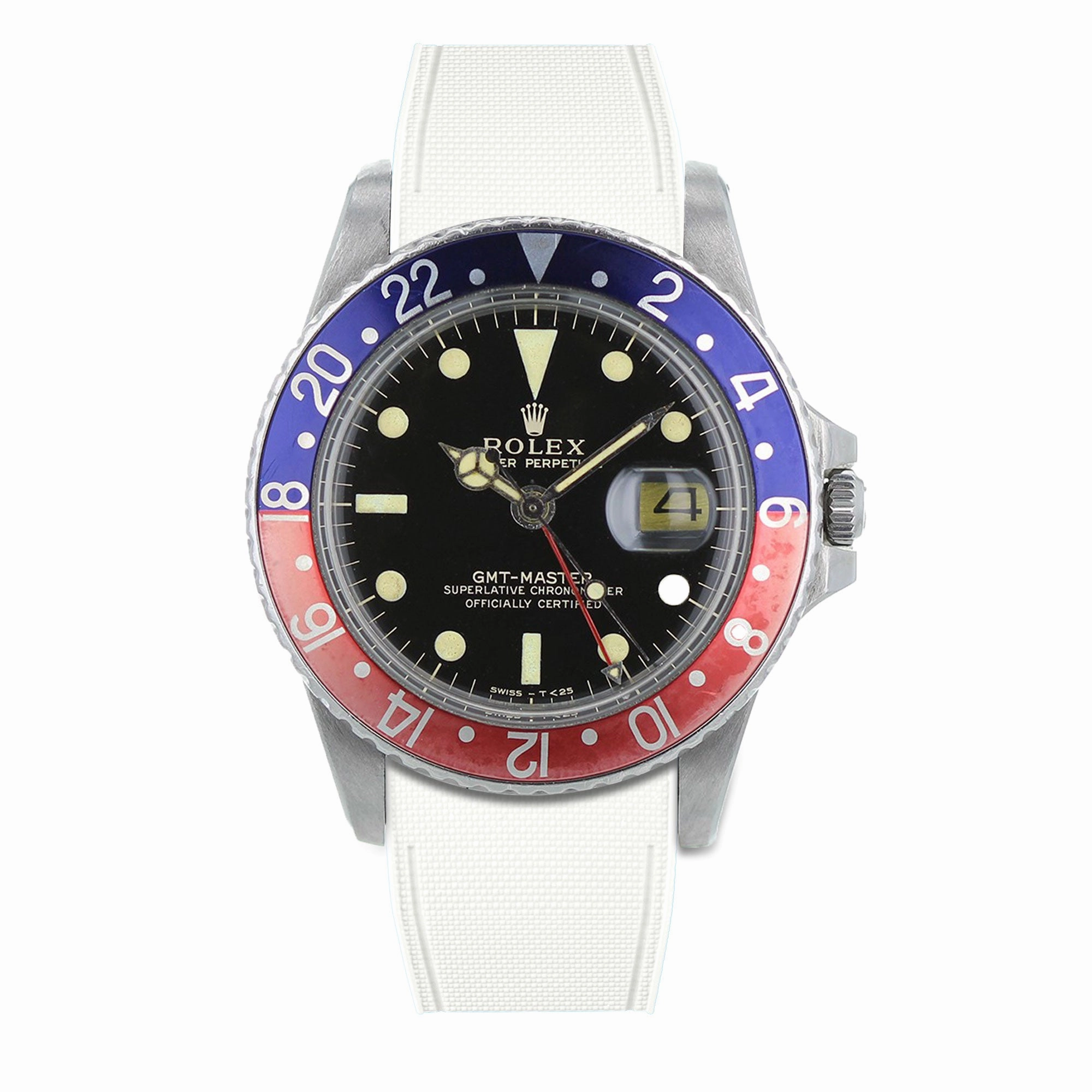 a??Rolex - R Strap Premium a?? Cordura pattern rubber watch band for GMT Master & Oyster bracelet