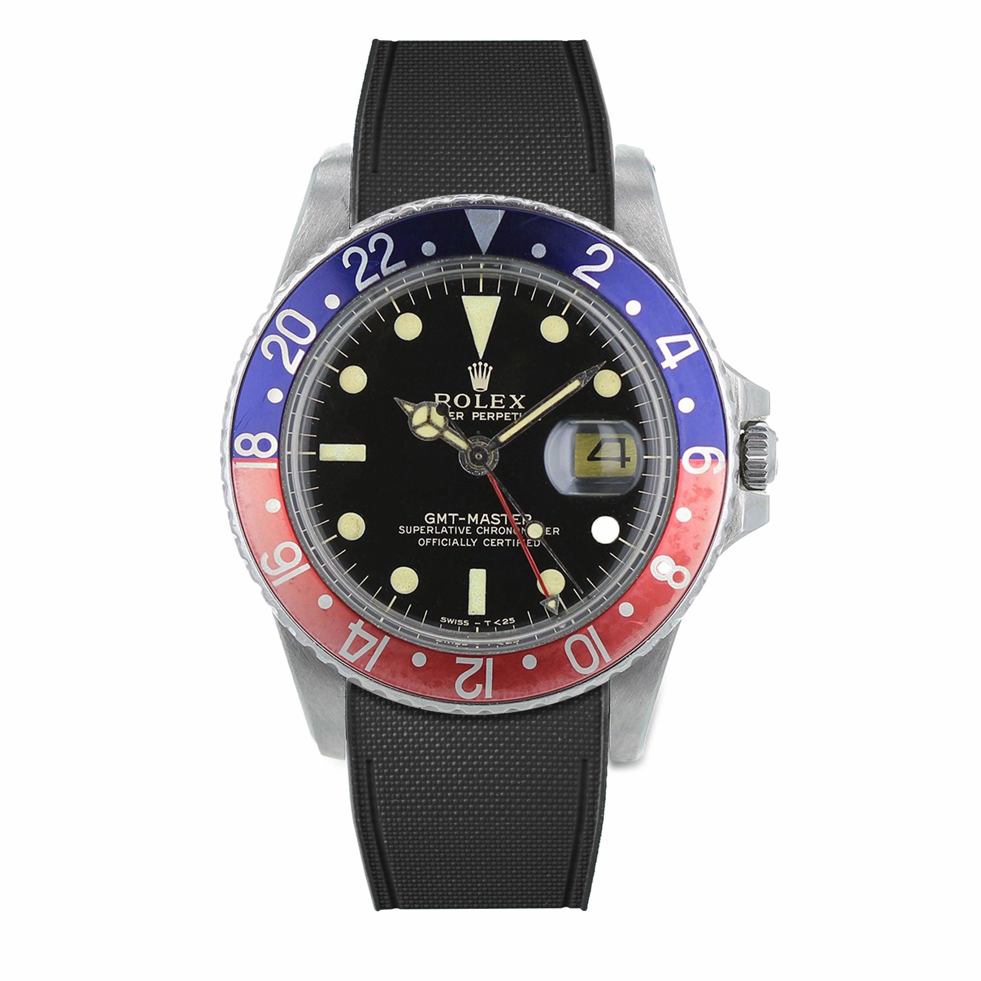 a??Rolex - R Strap Premium a?? Cordura pattern rubber watch band for GMT Master & Oyster bracelet