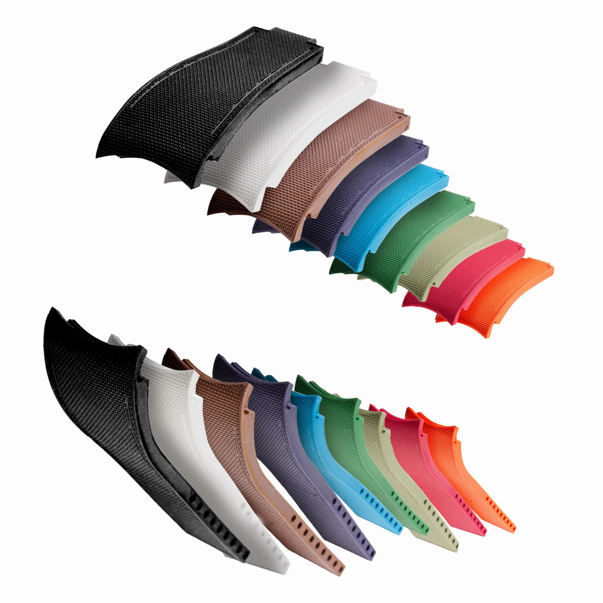 a??Rolex - R Strap Premium a?? Cordura pattern rubber watch band for GMT Master II ceramic & Jubilee strap