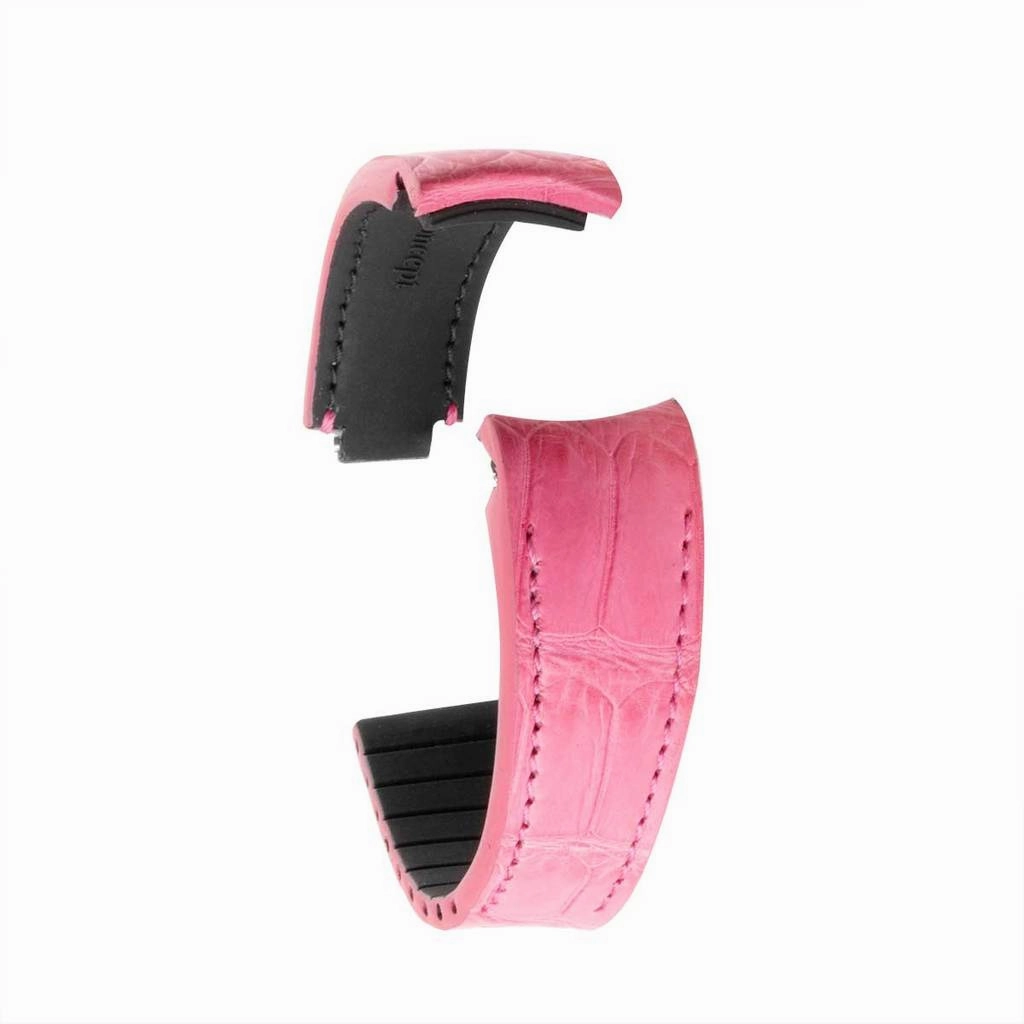 a??Rolex - R Strap premium leather watchstrap - Alligator / crocodile (black, grey, brown, blue, honey, red...)