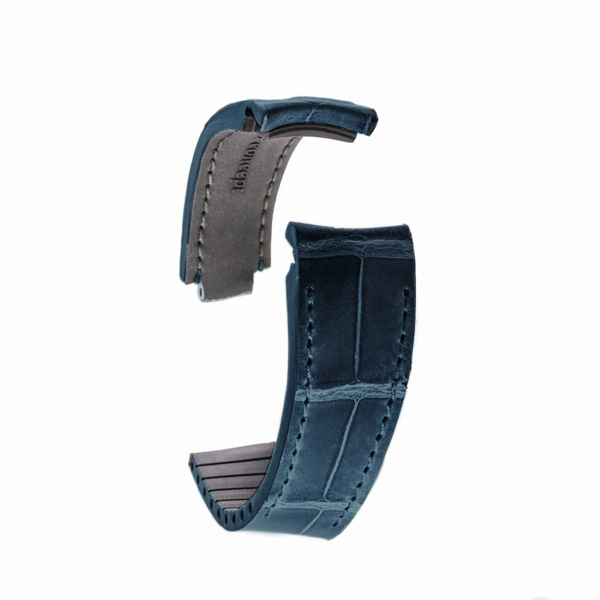 a??Rolex - R Strap premium leather watchstrap - Alligator / crocodile (black, grey, brown, blue, honey, red...)