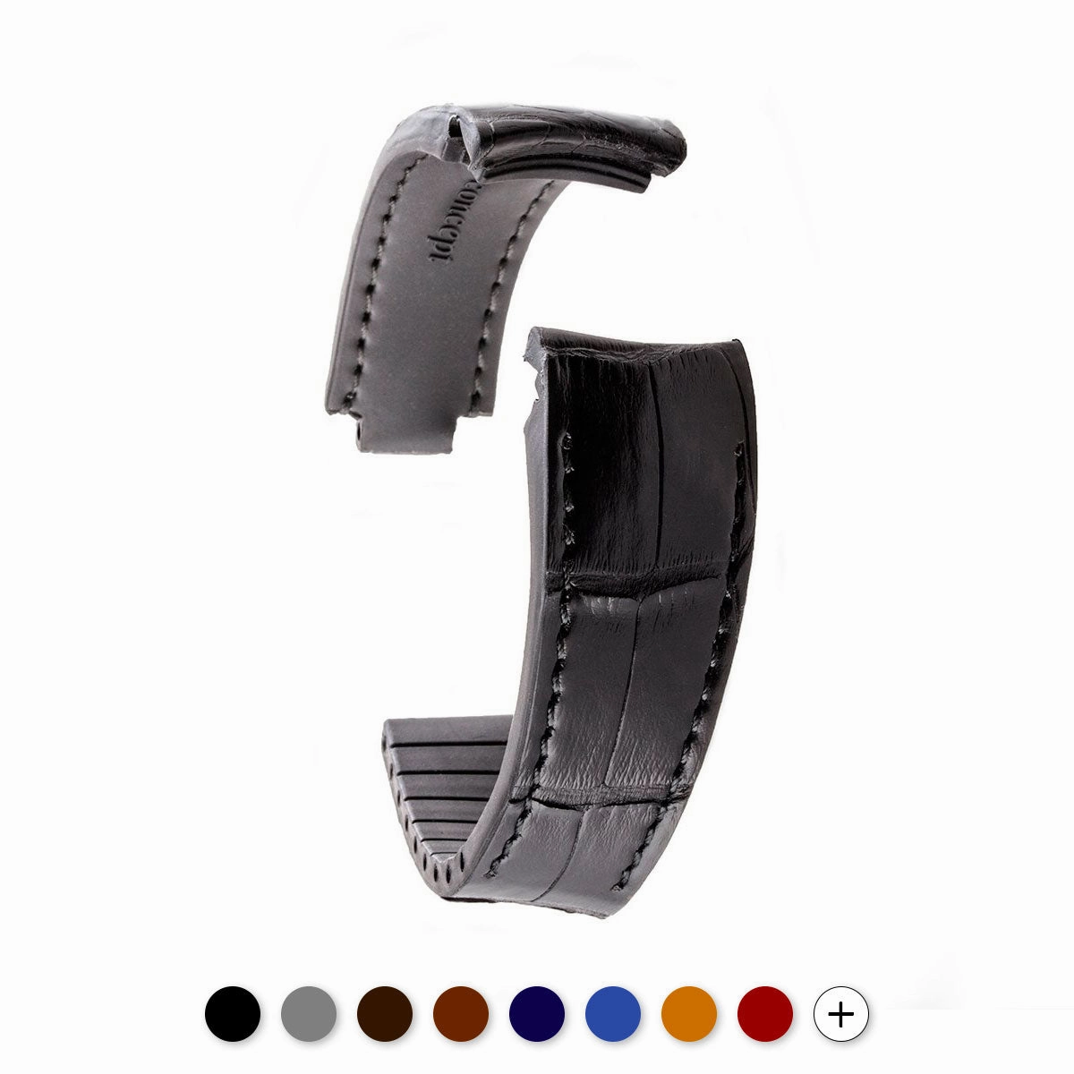 a??Rolex - R Strap premium leather watchstrap - Alligator / crocodile (black, grey, brown, blue, honey, red...)