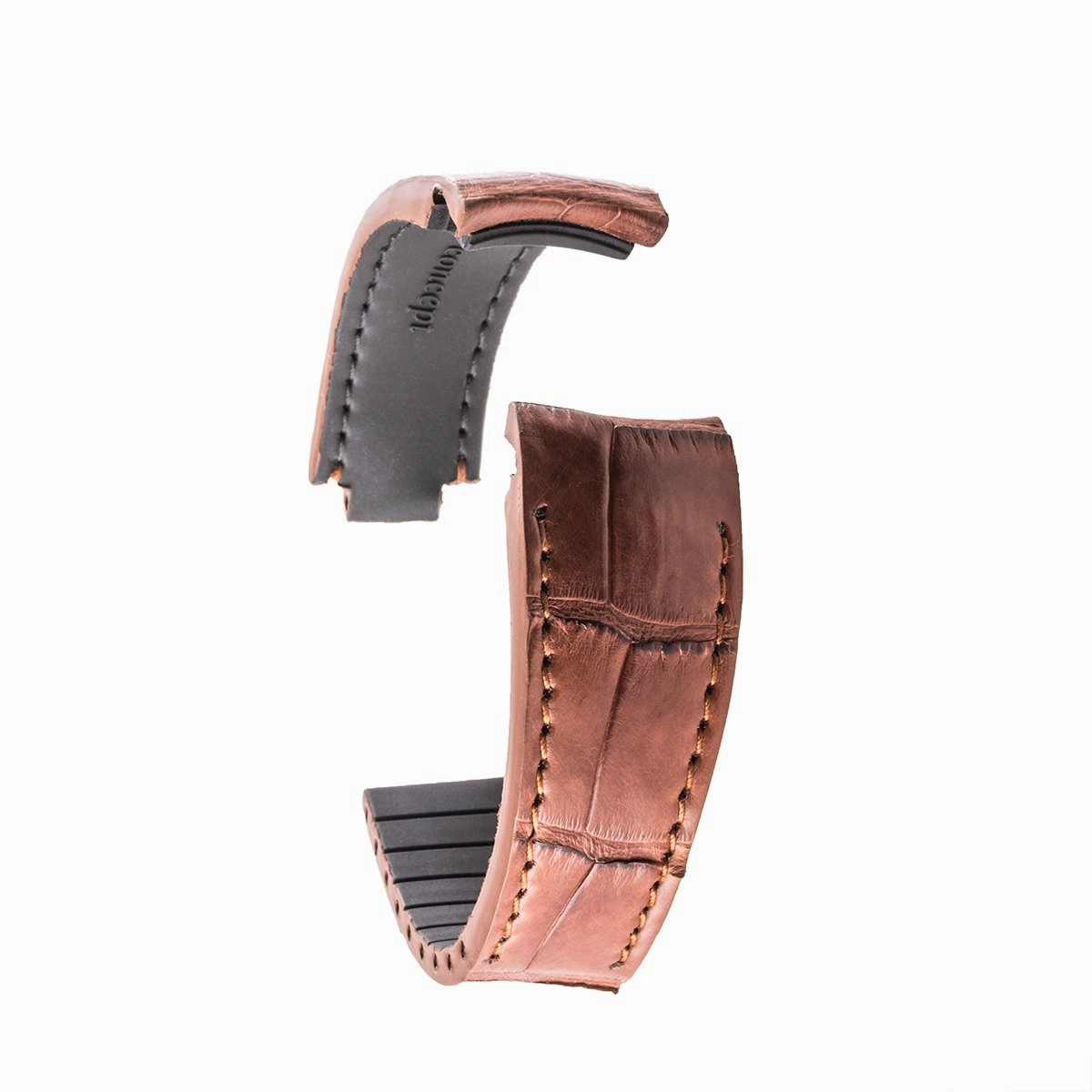 a??Rolex - R Strap premium leather watchstrap - Alligator / crocodile (black, grey, brown, blue, honey, red...)