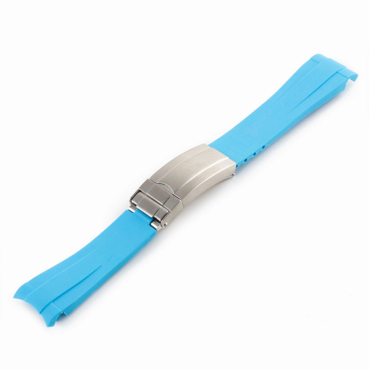 a??Rolex - Rubber integrated watch band in 20mm with generic clasp (black, brown, blue, green...)