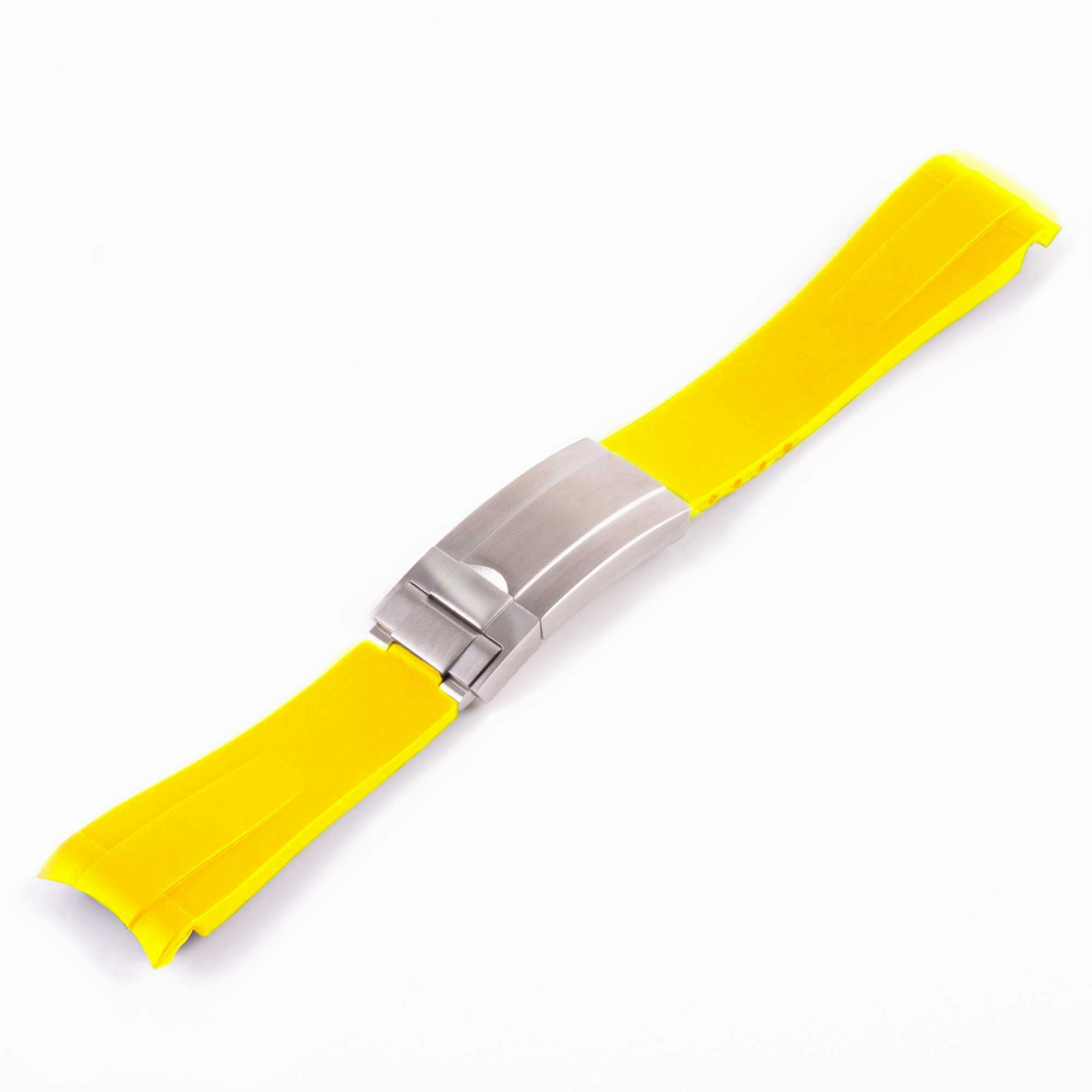 a??Rolex - Rubber integrated watch band in 20mm with generic clasp (black, brown, blue, green...)