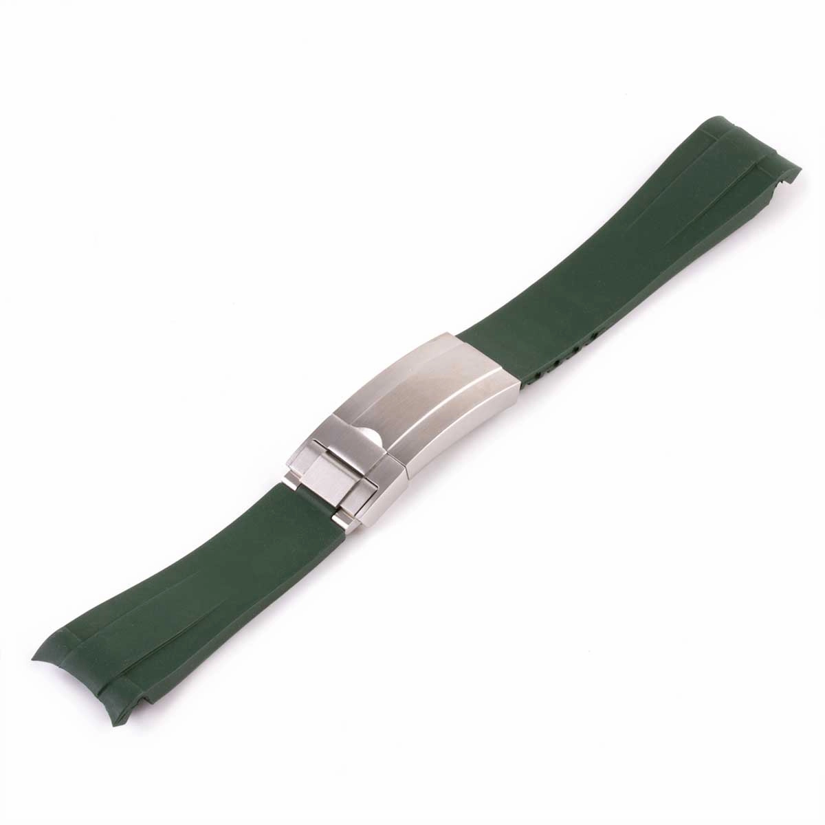 a??Rolex - Rubber integrated watch band in 20mm with generic clasp (black, brown, blue, green...)