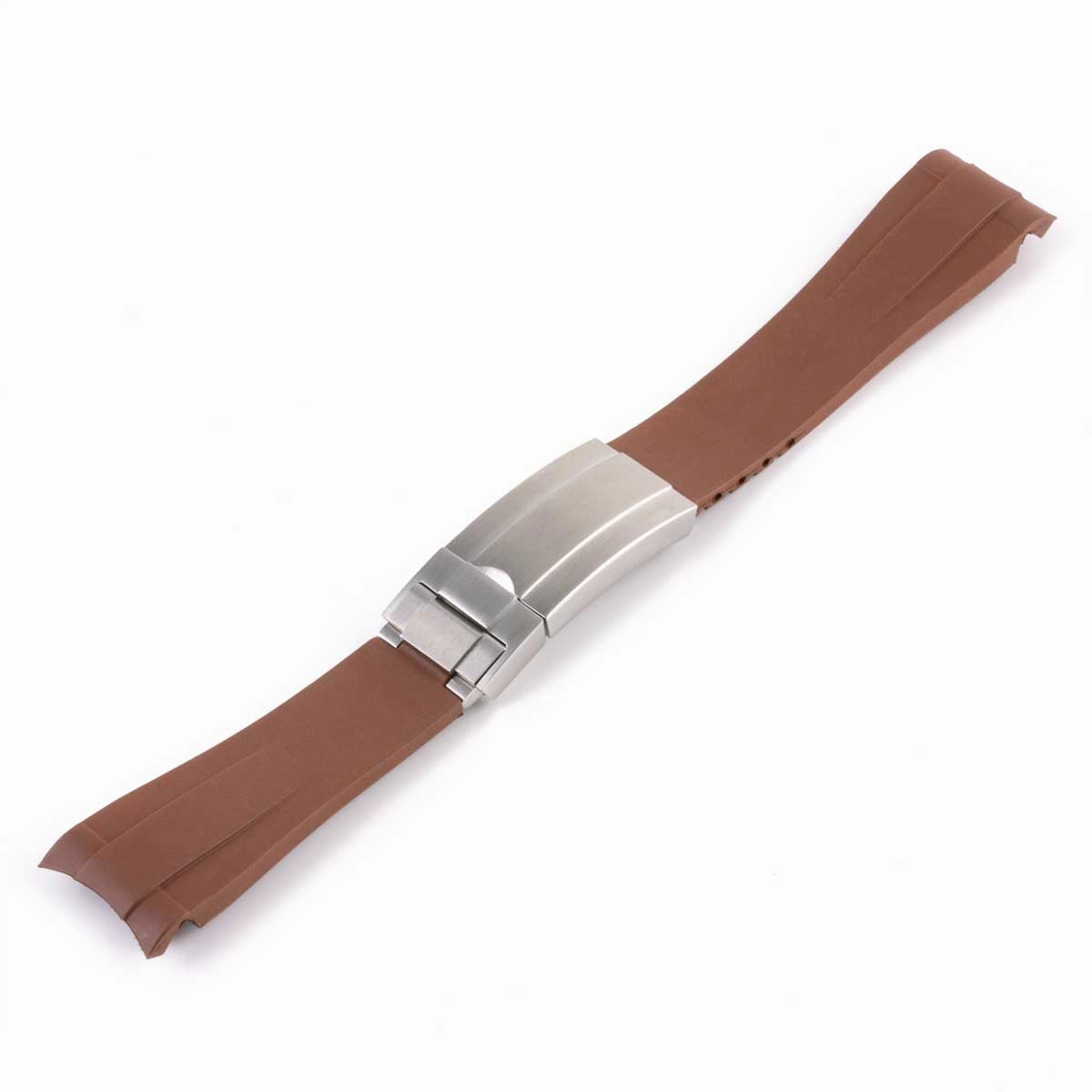 a??Rolex - Rubber integrated watch band in 20mm with generic clasp (black, brown, blue, green...)