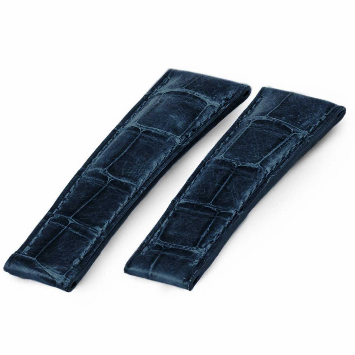 a??Rolex Cosmograph Daytona - Leather watch band - Alligator (black / red, blue jean, brown)