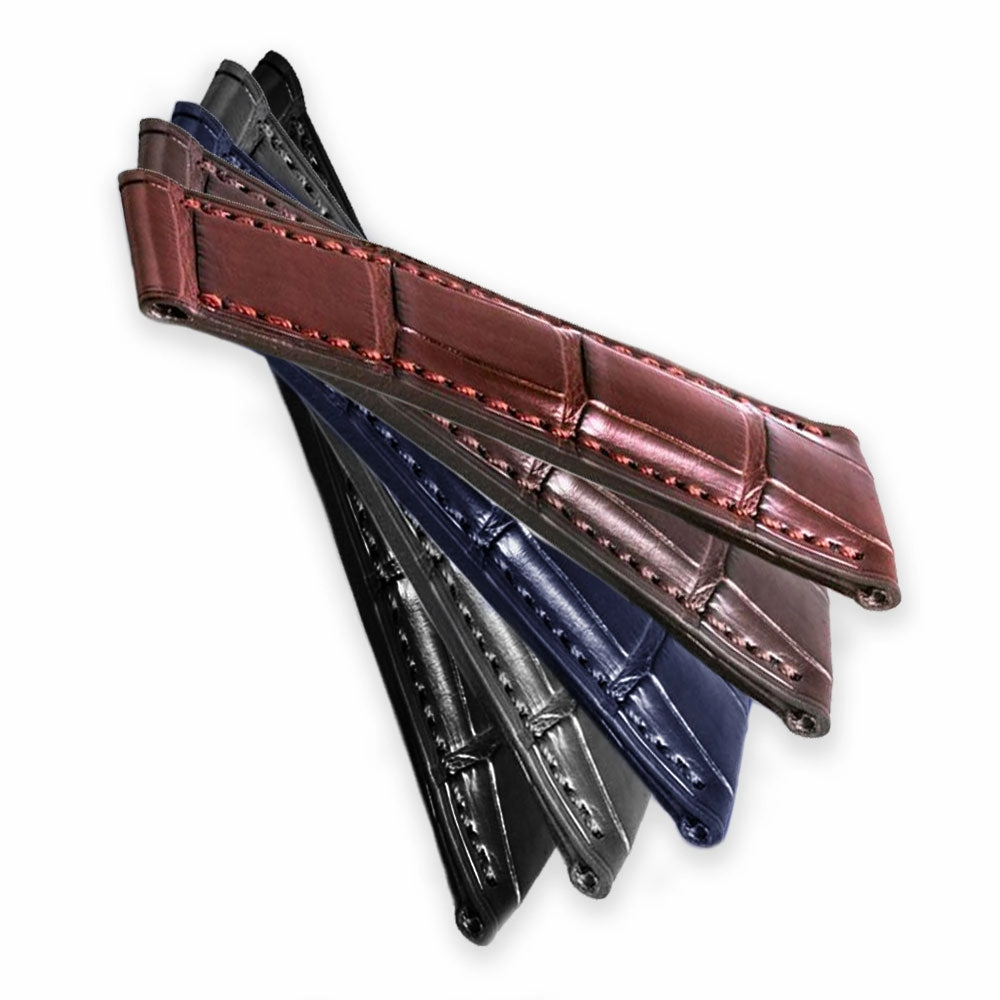 a??Rolex Daytona - Leather watchband - Alligator (black, dark brown, medium brown, grey, blue)