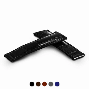 a??Rolex Daytona - Leather watchband - Alligator (black, dark brown, medium brown, grey, blue) Luxury watch bands Limited edition watch bands