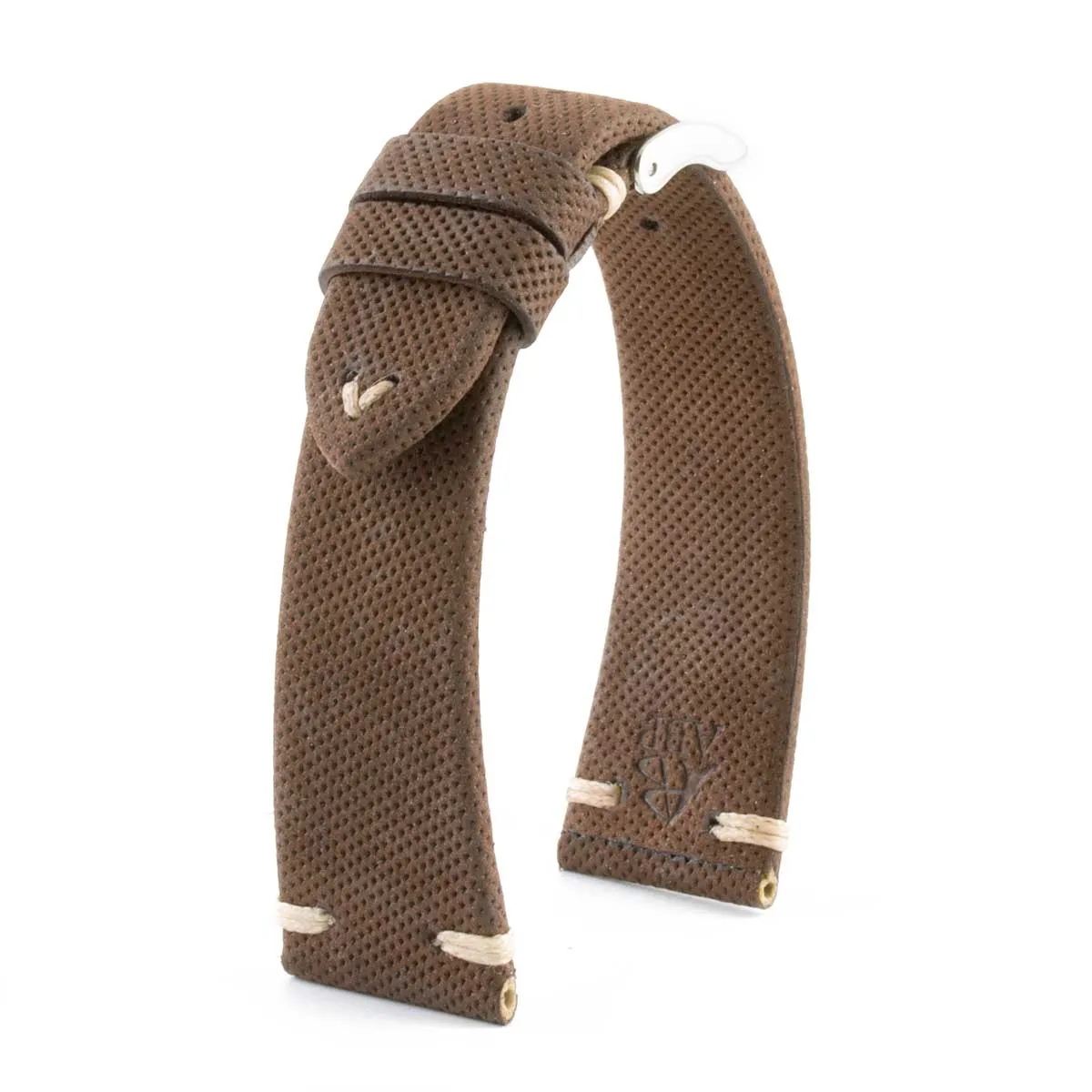 a??Capsule collection - "Soft Grip" leather watch band - Calf (brown, light brown, beige, kaki)
