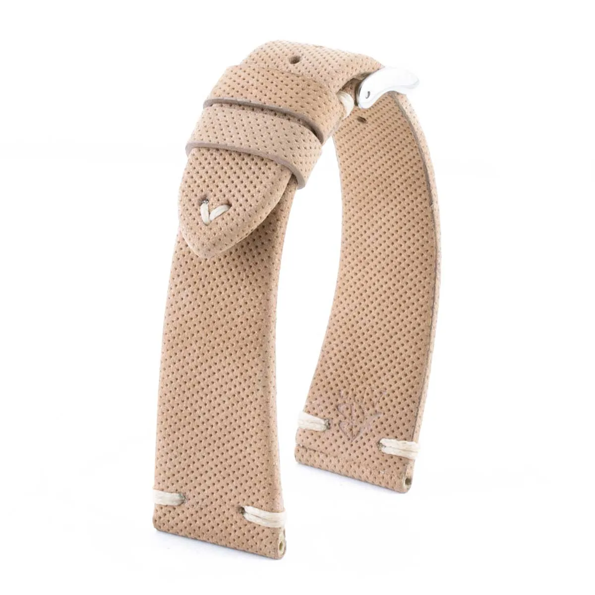 a??Capsule collection - "Soft Grip" leather watch band - Calf (brown, light brown, beige, kaki)