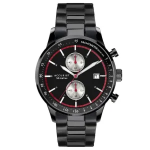 Accurist Chronograph Black Bracelet Mens Watch 7364 cheap digital watch best digital watch for men
