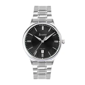 Accurist Classic Mens Watch 73006 Stainless Steel with Black Dial cheap digital watch best digital watch for men