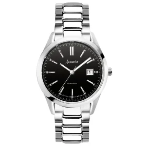 Accurist Everyday Mens Bracelet Watch Black Dial 74014 cheap digital watch best digital watch for men