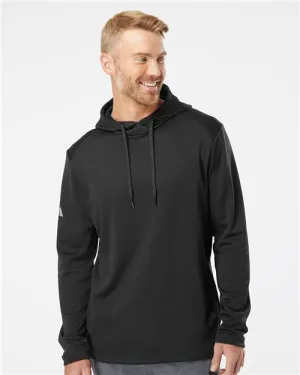 Adidas A530 Textured Mixed Media Hooded Sweatshirt