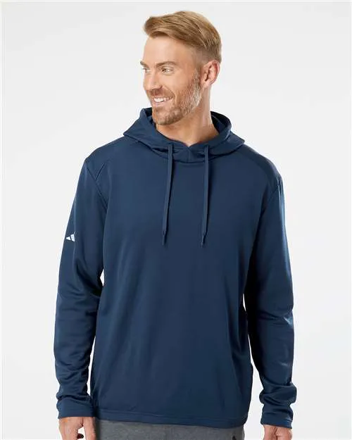 Adidas A530 Textured Mixed Media Hooded Sweatshirt