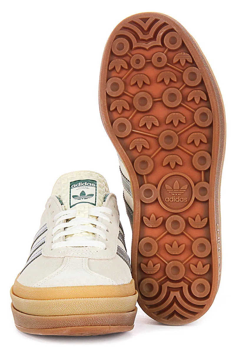 Adidas Gazelle Bold In Off White Silver For Women Shoes Adidas