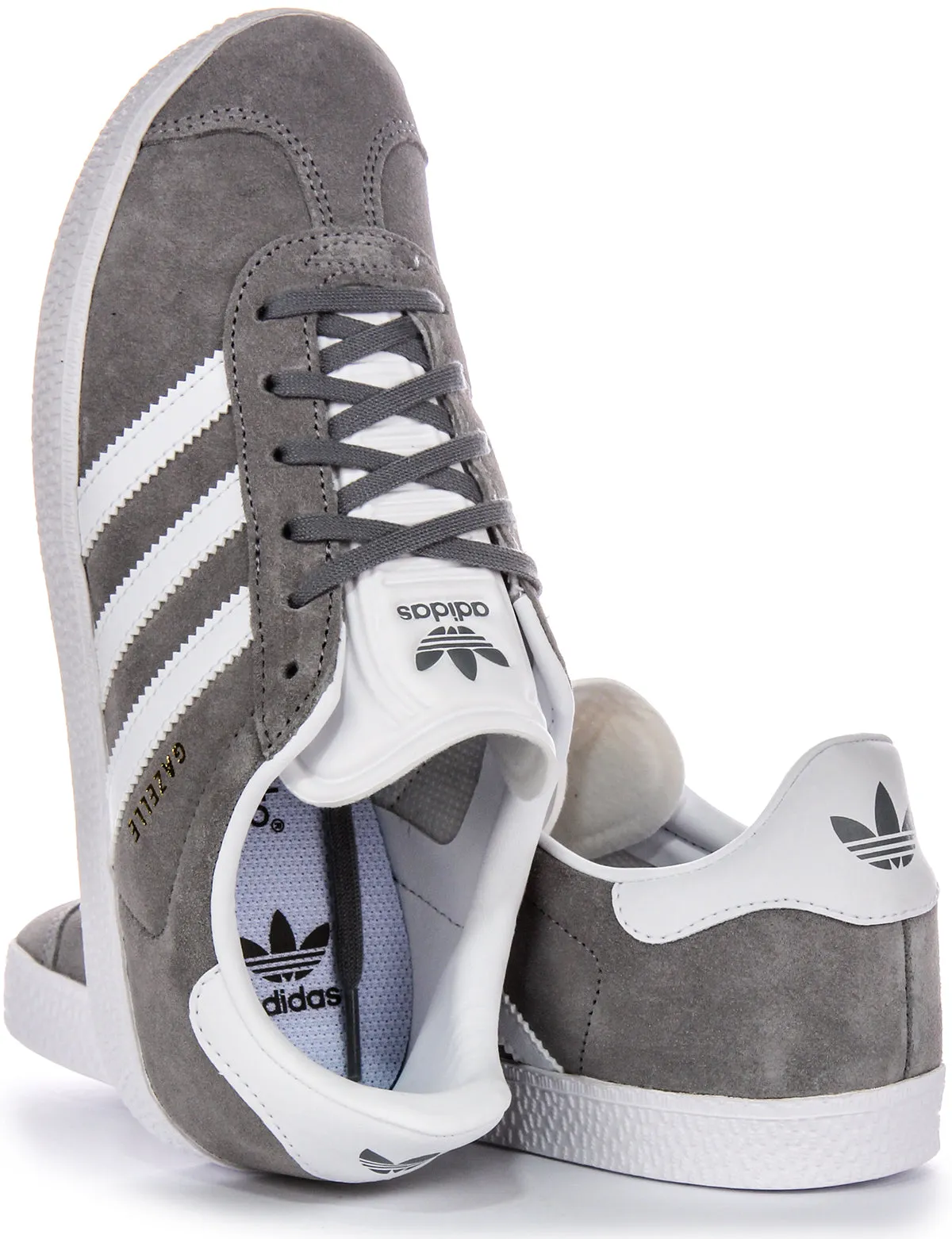 Adidas Gazelle In Grey White For Youth Shoes Adidas