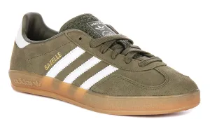 Adidas Gazelle Indoor In Olive White Shoes Adidas