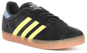 Adidas Gazelle J In Navy Yellow For Youth Shoes Adidas