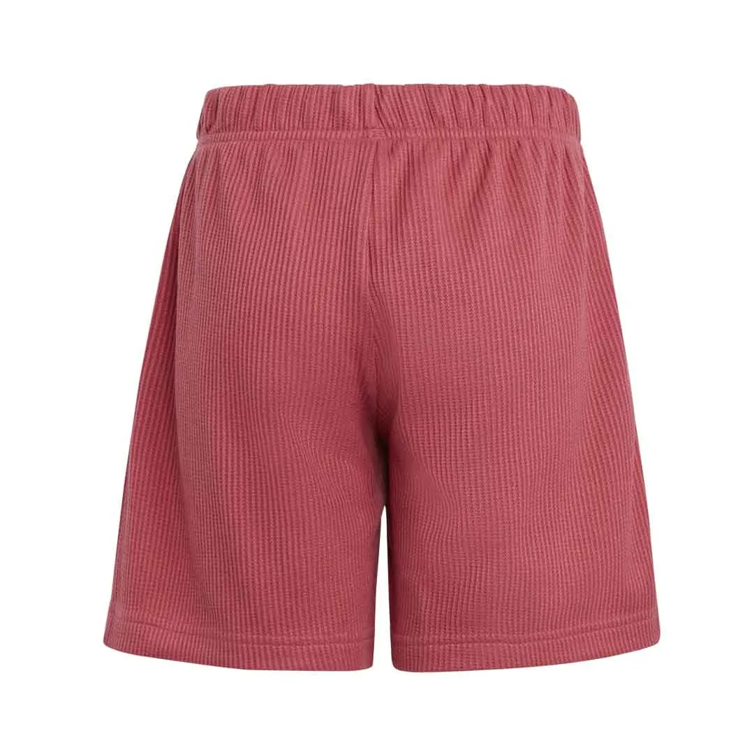adidas - Girls' (Junior) Lounge Waffle Knit Loose Shorts (HR5845)