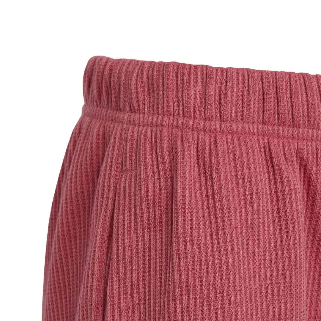 adidas - Girls' (Junior) Lounge Waffle Knit Loose Shorts (HR5845)