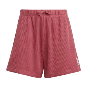 adidas - Girls' (Junior) Lounge Waffle Knit Loose Shorts (HR5845)