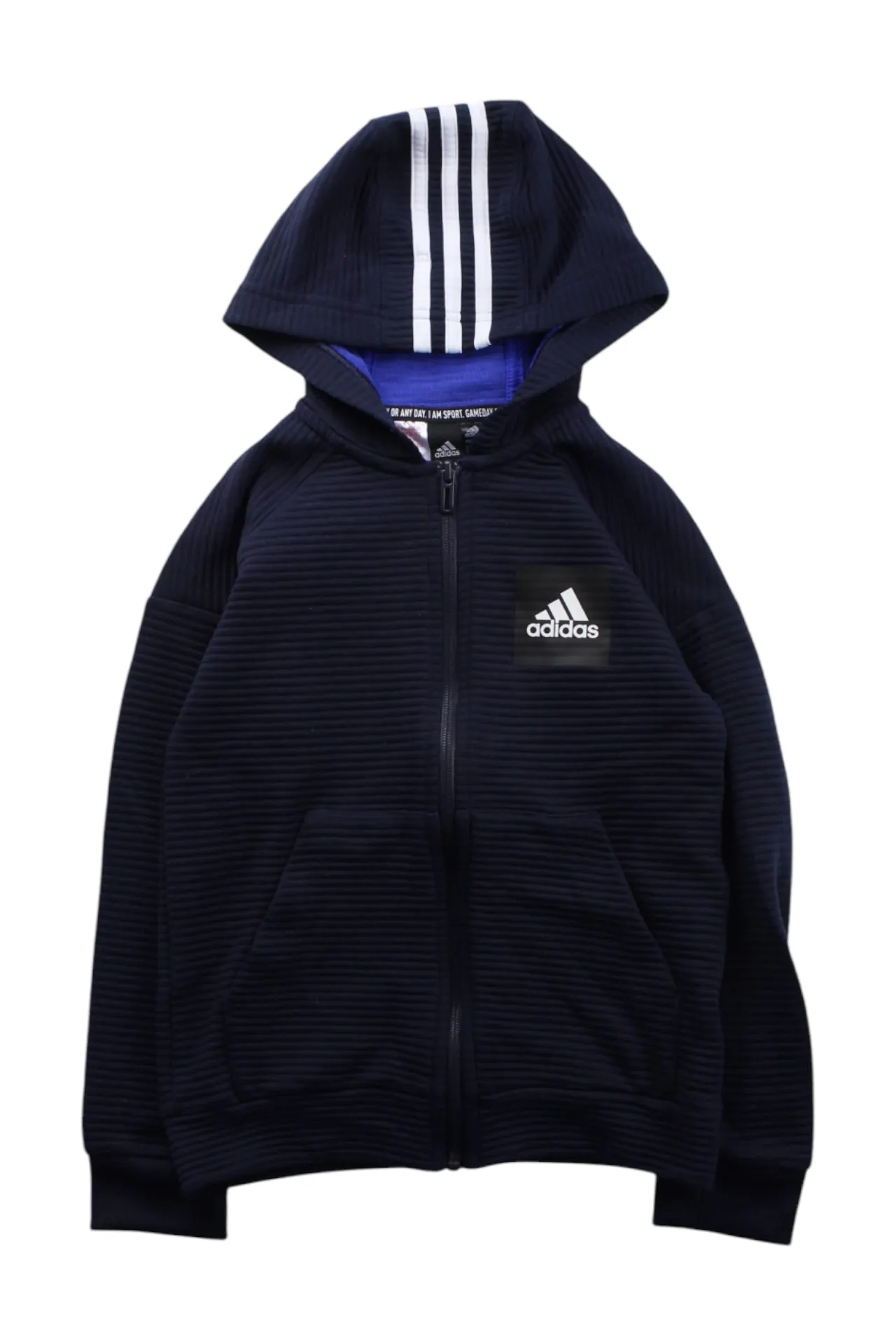 Adidas Hooded Sweatshirt With Stripes 7-8Y