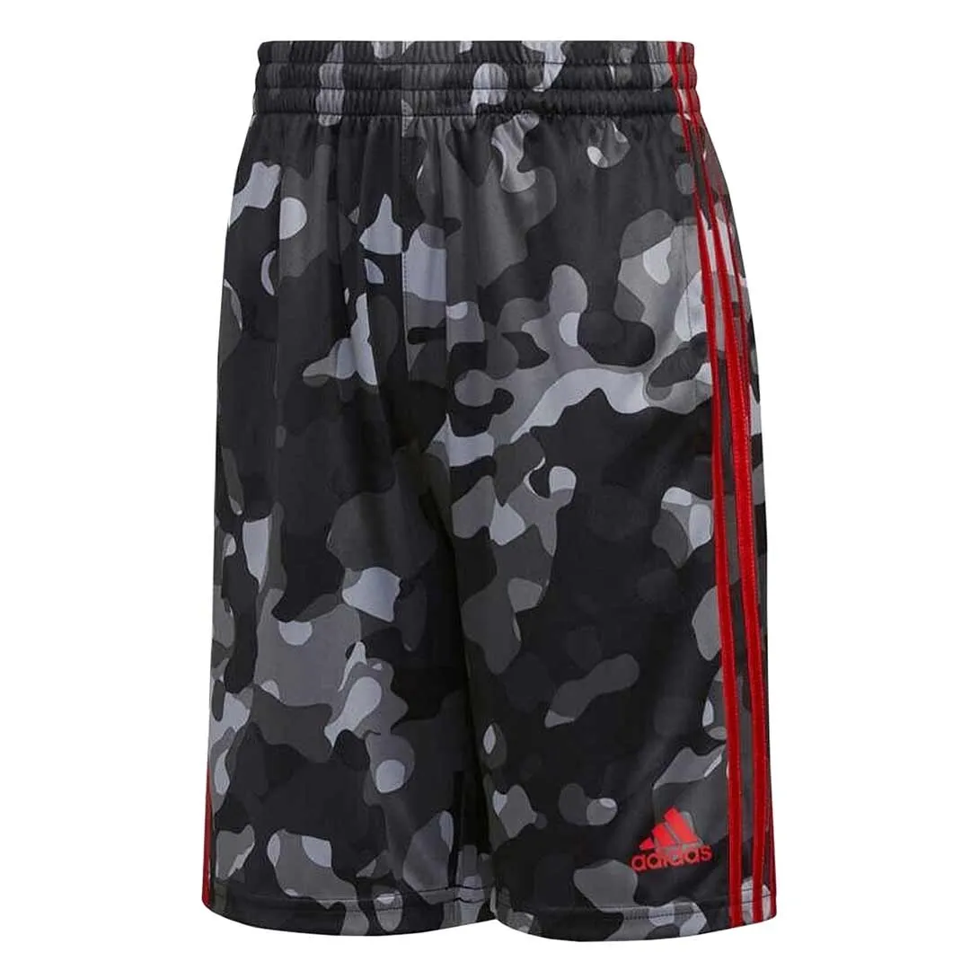 adidas - Kids' (Junior) 3-Stripes Performance Shorts (GC3572 GRY)