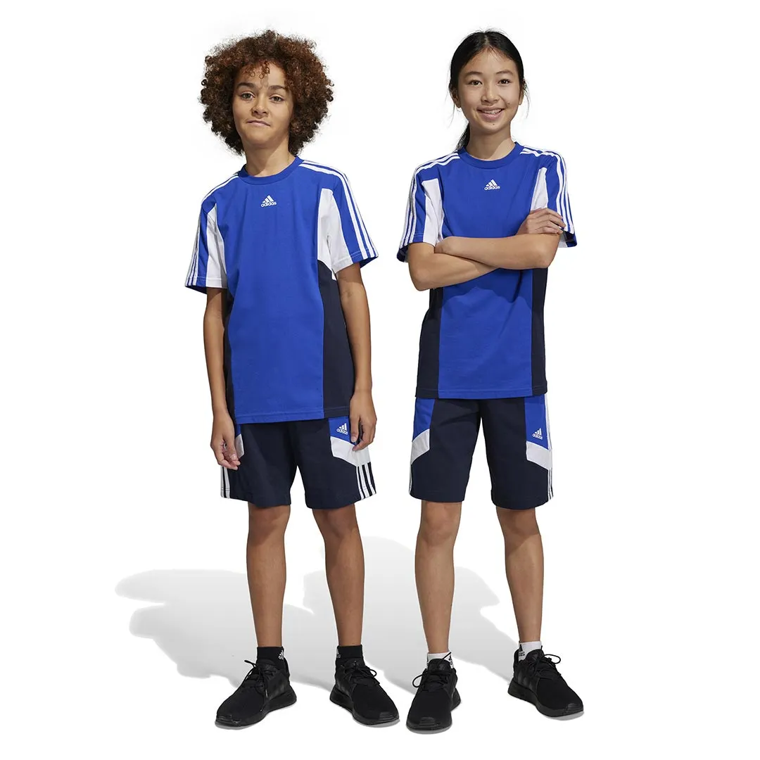 adidas - Kids' (Junior) Colorblock 3-Stripes Shorts (IC5631)