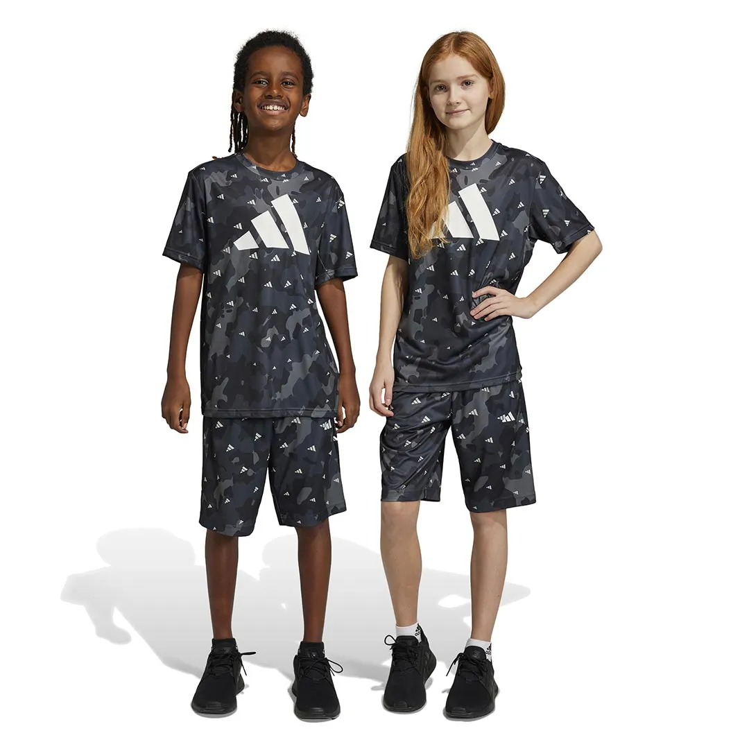 adidas - Kids' (Junior) Train Essentials Aeroready Allover Print Shorts (HR6409)