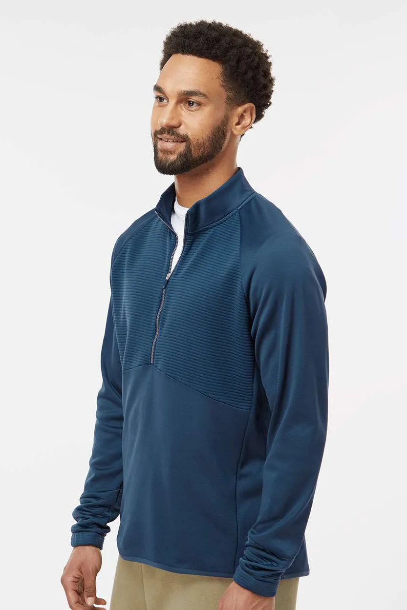 Adidas Mens 1/4 Zip Sweatshirt - Crew Navy Blue