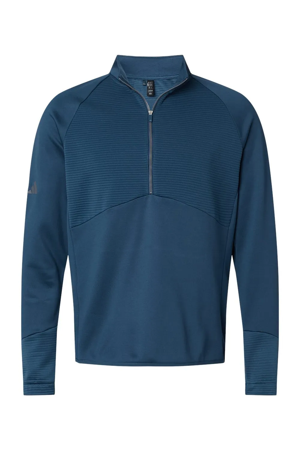 Adidas Mens 1/4 Zip Sweatshirt - Crew Navy Blue
