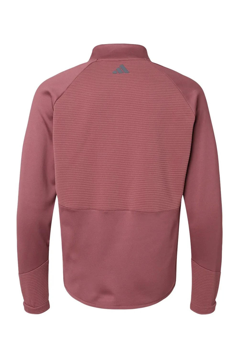 Adidas Mens 1/4 Zip Sweatshirt - Quiet Crimson Red