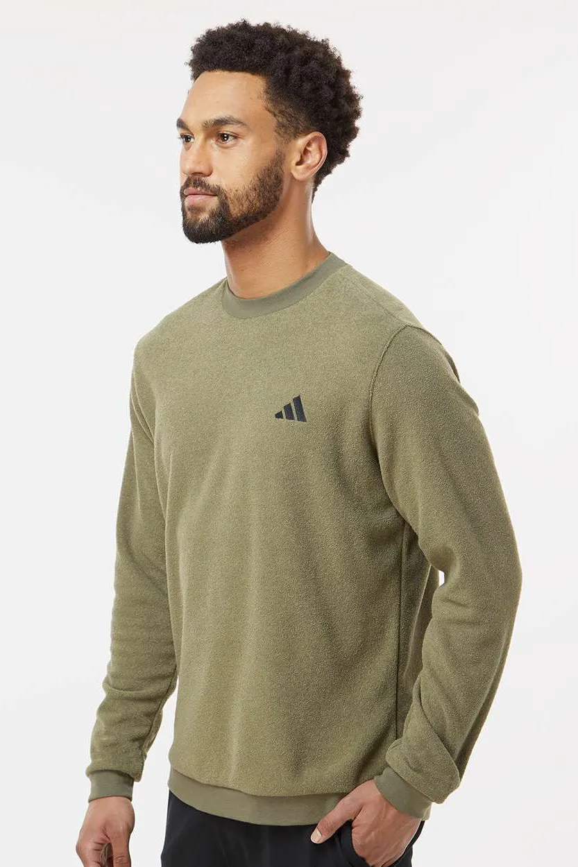 Adidas Mens Crewneck Sweatshirt - Olive Strata