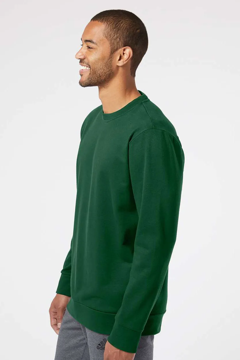 Adidas Mens Fleece Crewneck Sweatshirt - Collegiate Green