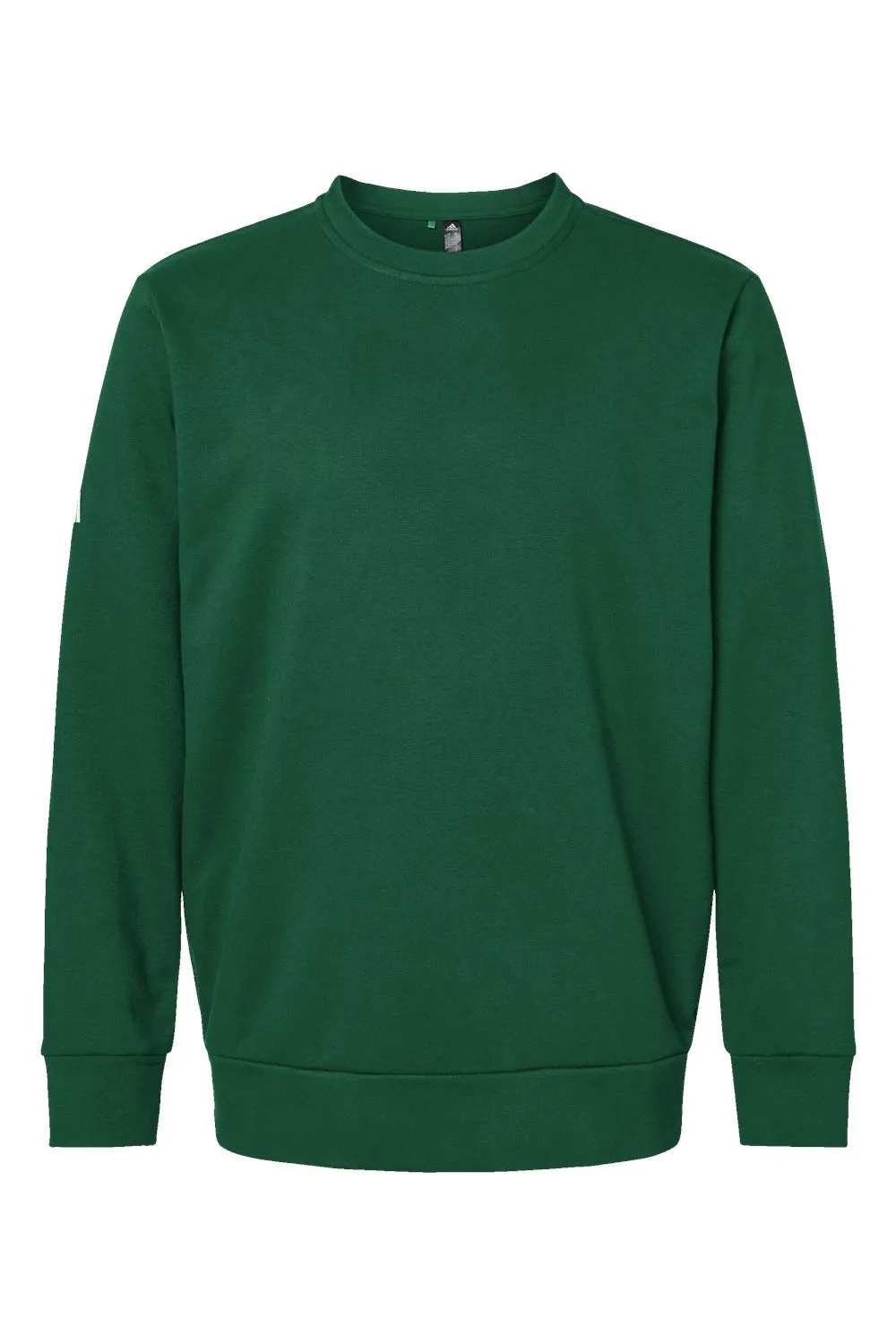 Adidas Mens Fleece Crewneck Sweatshirt - Collegiate Green