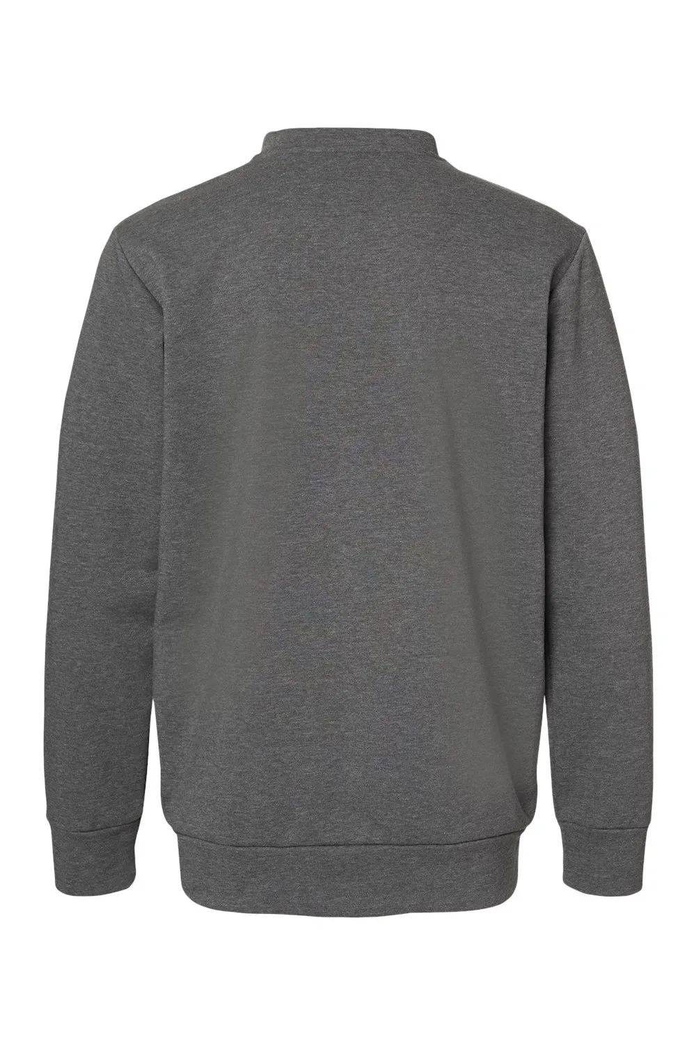Adidas Mens Fleece Crewneck Sweatshirt - Heather Dark Grey - Closeout