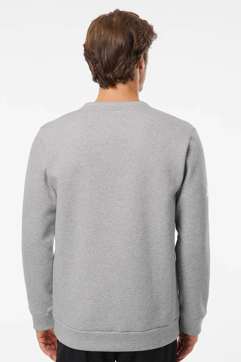 Adidas Mens Fleece Crewneck Sweatshirt - Heather Grey