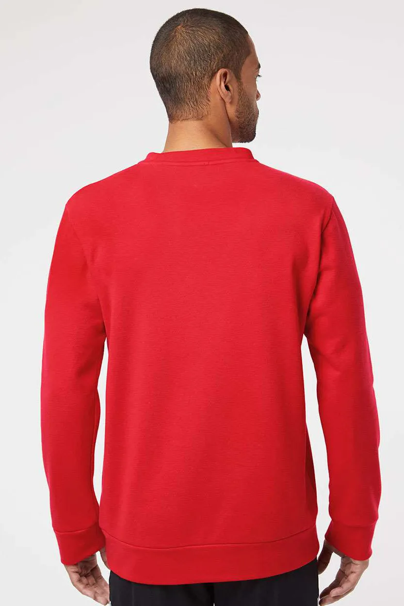 Adidas Mens Fleece Crewneck Sweatshirt - Red