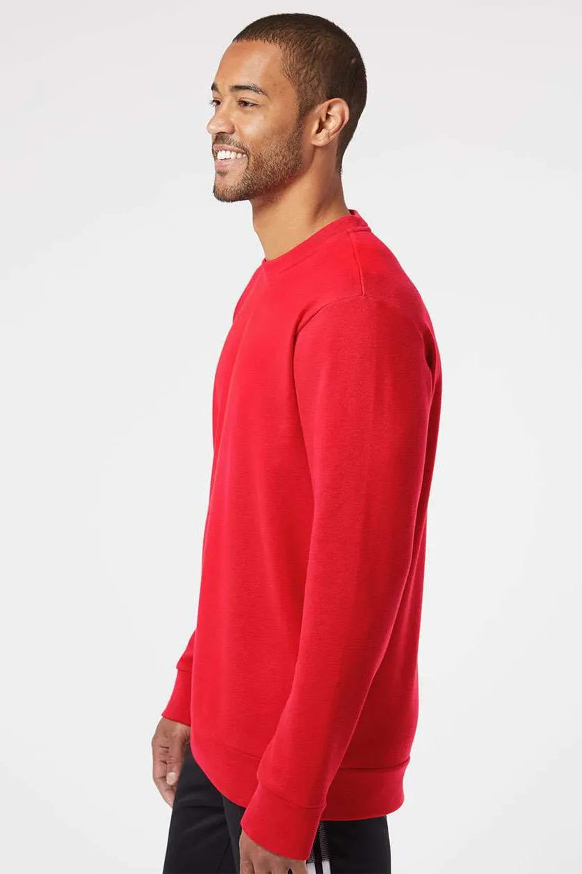 Adidas Mens Fleece Crewneck Sweatshirt - Red