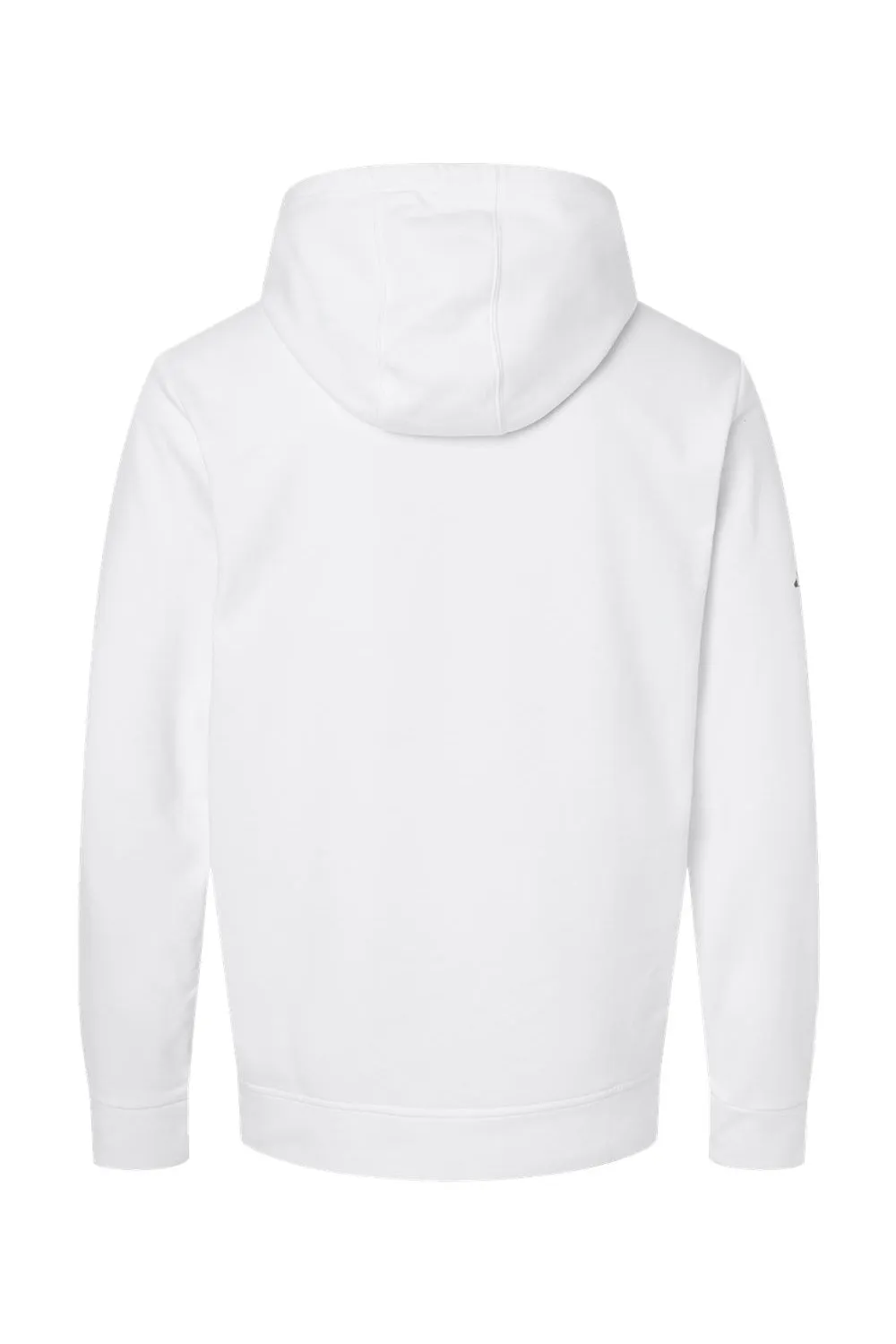 Adidas Mens Fleece Hooded Sweatshirt Hoodie w/ Pouch Pocket - White
