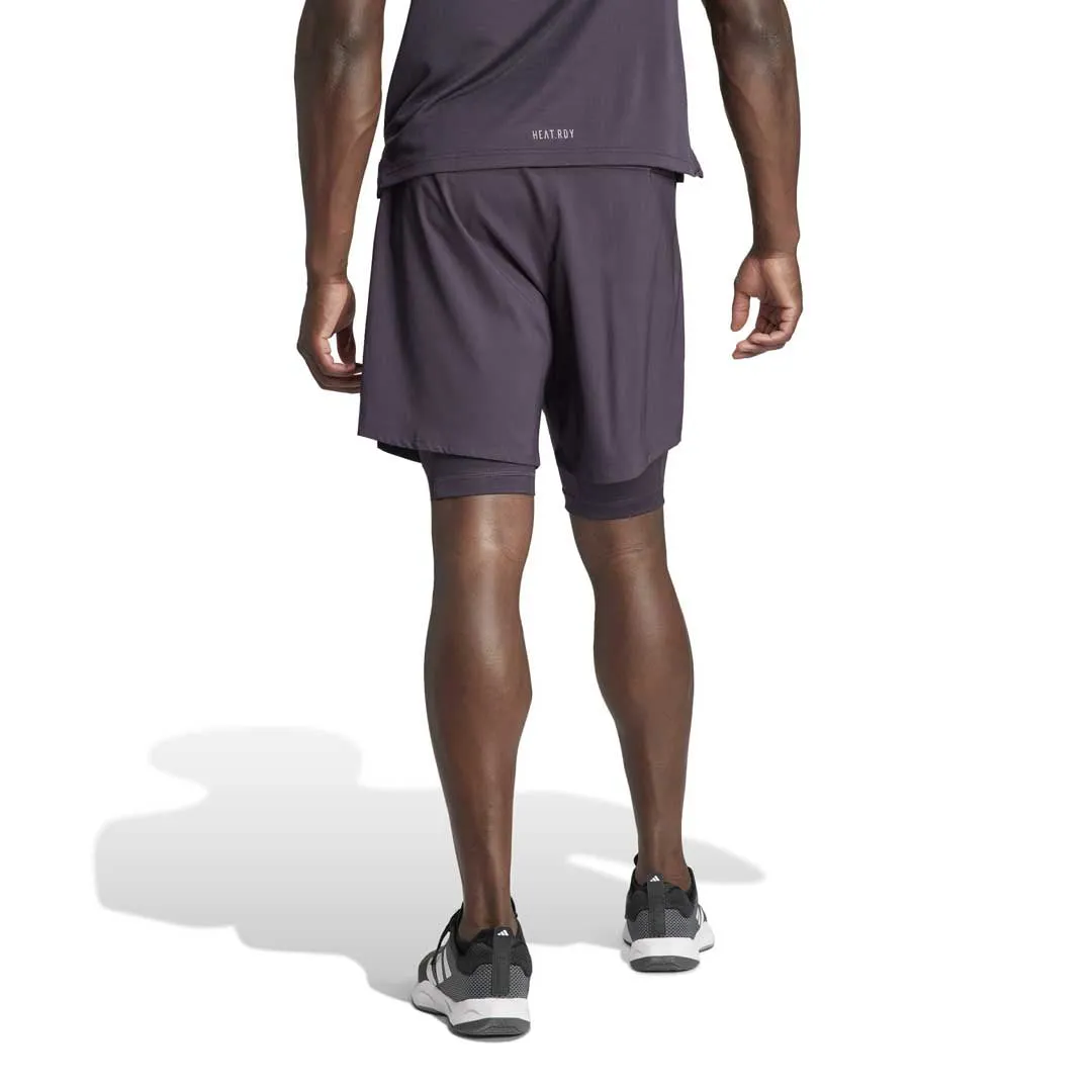 adidas - Men's HIIT Workout HEAT.RDY 2-In-1 Shorts (IL7130 7IN)