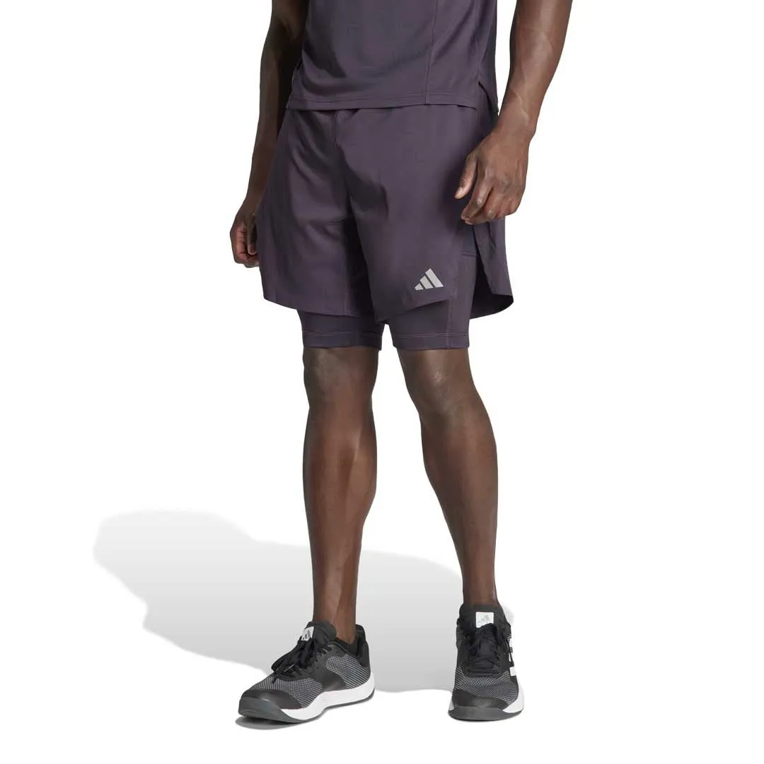 adidas - Men's HIIT Workout HEAT.RDY 2-In-1 Shorts (IL7130 7IN)