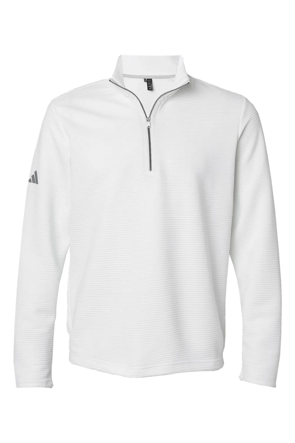 Adidas Mens Spacer 1/4 Zip Sweatshirt - Core White