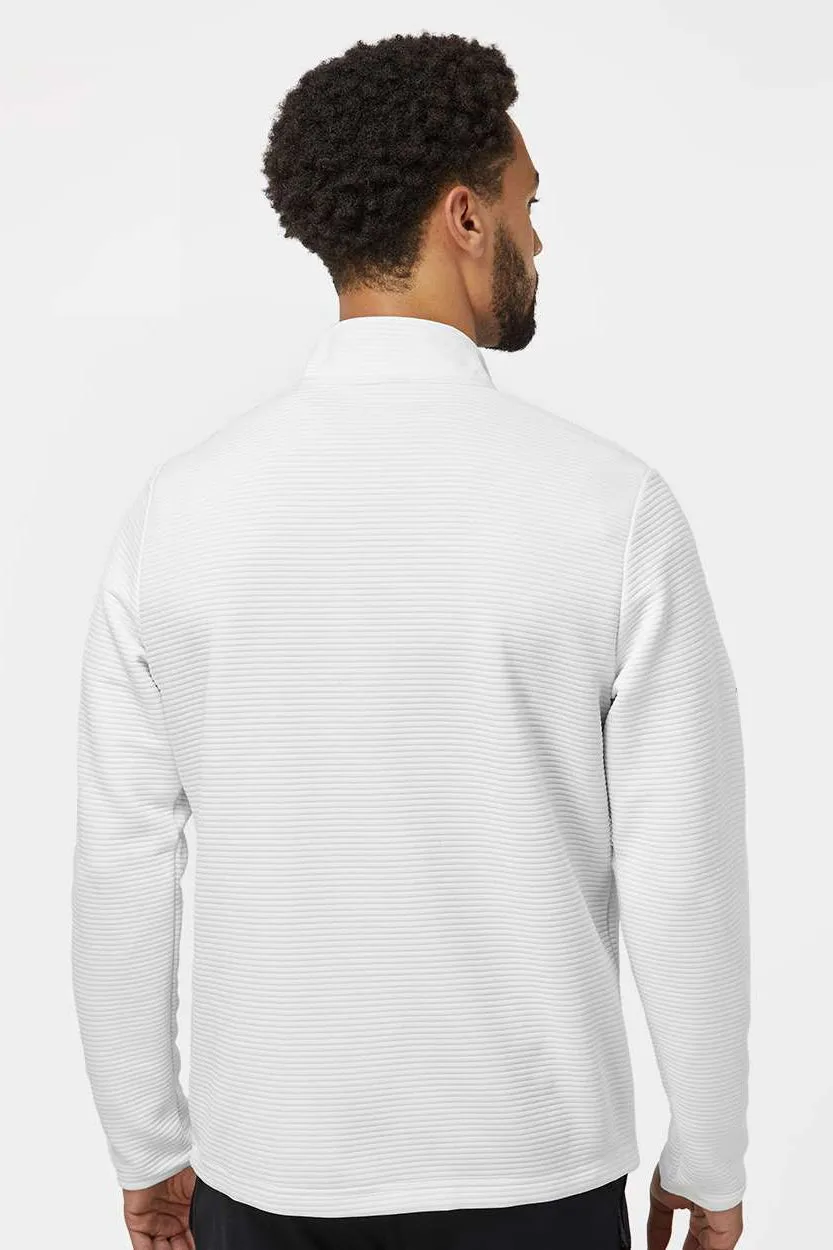 Adidas Mens Spacer 1/4 Zip Sweatshirt - Core White