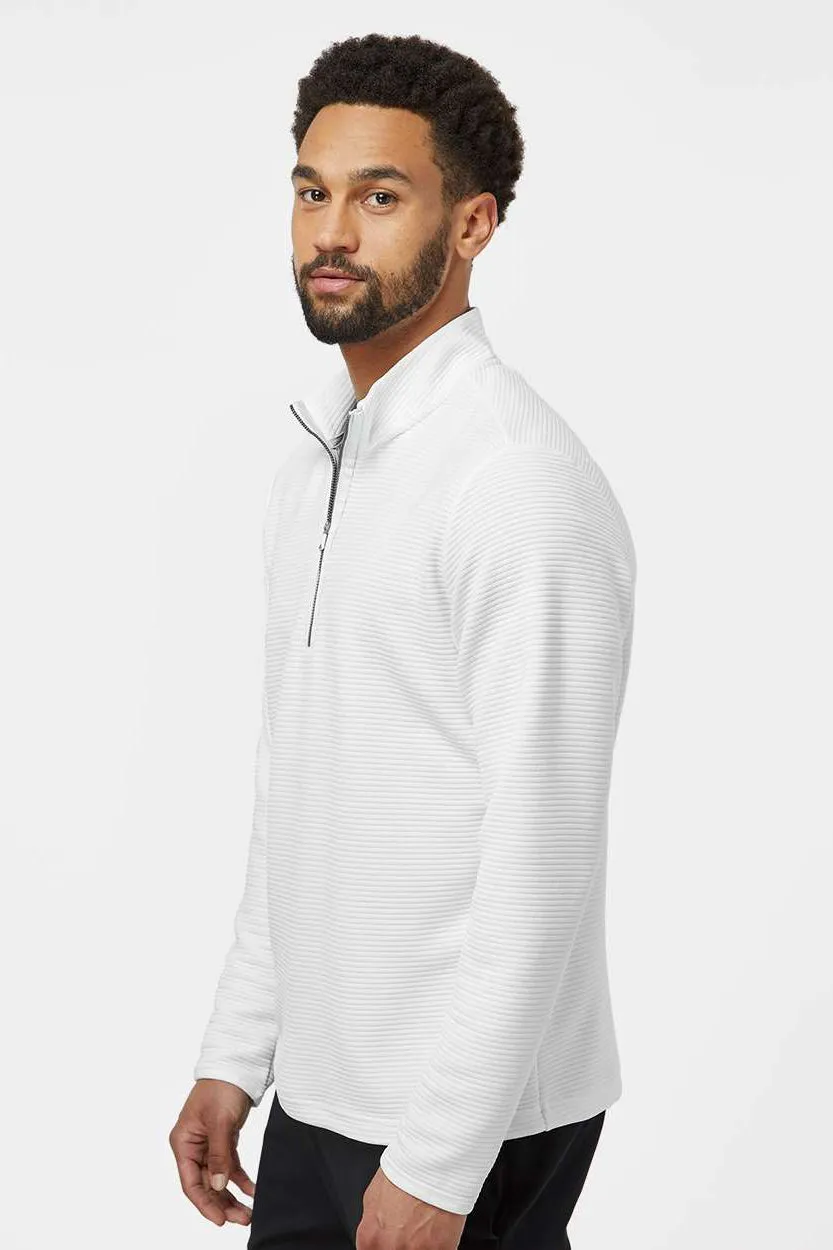 Adidas Mens Spacer 1/4 Zip Sweatshirt - Core White